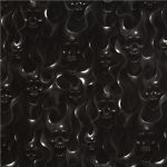 Black Flaming Skulls Welding Cap