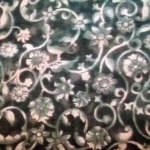 Blue Floral Welding Cap